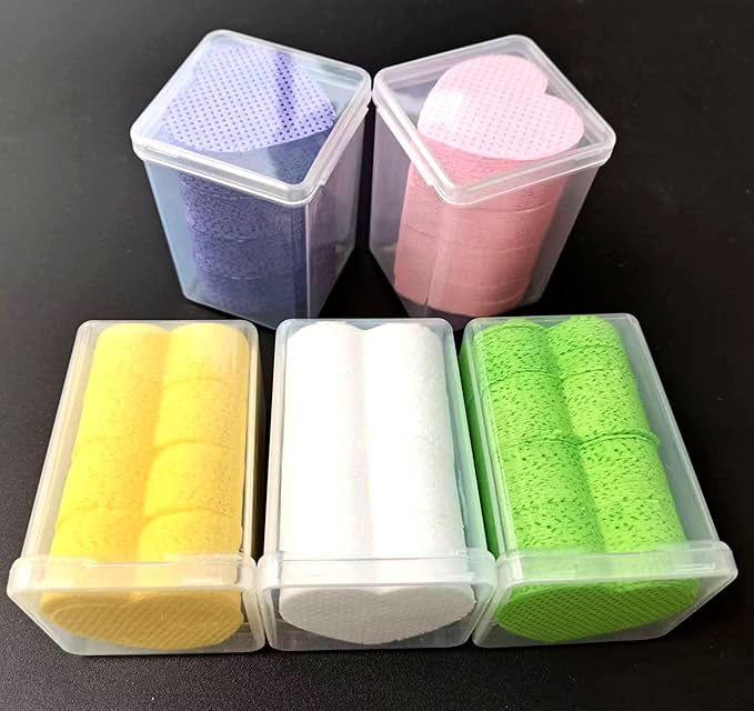Lint Free Nail Wipes, 1000 PCS Nail Wipes Eyelash Extension Glue Wipes,Nail Polish Remover Wipes Lint Free,Non-Woven Super Absorbent Soft Lash Glue Wipes for Lash Extension Supplies,Colorful