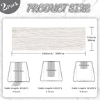 2 Pack Cheesecloth Table Runner, 120 Inch Ivory White Table Runner | 10 Ft Boho - Image 2