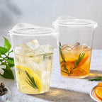 Dealusy 100 Pack - 16 oz Clear Plastic Cups - Image 5