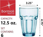 Bormioli Rocco Rock Bar 12.5 oz. Long Drink Stackable Tempered Beverage Glasses - Image 2