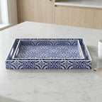 2 Pack Serving Tray with Handles, Rectangular Decorative Trays - Image 8