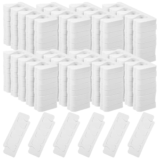 300 Pcs Toe Separators for Nail Polish Bulk Toe Separator Pedicure Correct Foot for Men Women Nail Polish Comfy Soft Pedicure Supplies(White)