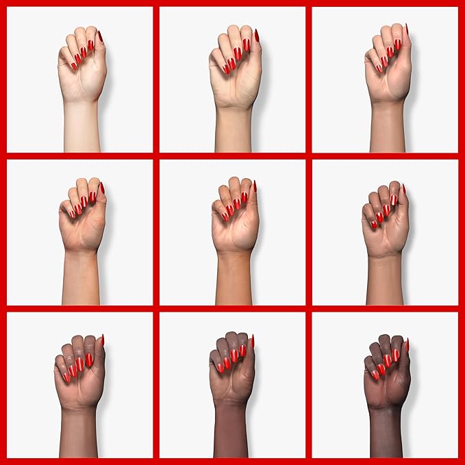 ella+mila Professional, Quick Dry, Long-Lasting & Chip-Resistant Red Nail Polishes (Paint the Town Red - 0.45 fl oz)