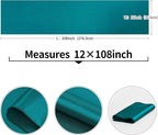 4-Pack Peacock Blue Satin Table Runner 12 x 108 Inch Long Bright and Smooth - Image 3