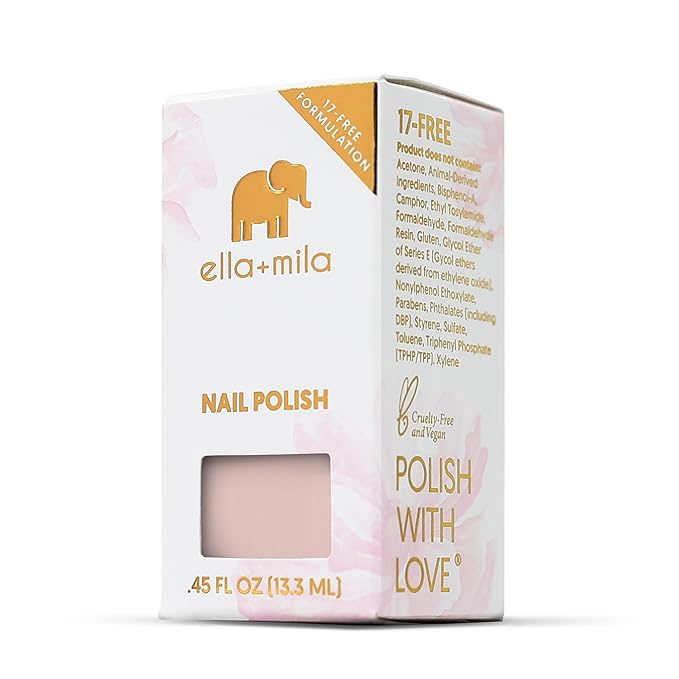 ella+mila Professional, Quick Dry, Long-Lasting & Chip-Resistant Pink Nail Polishes (Forever Mine - 0.45 fl oz)