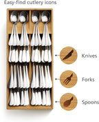 Joseph Joseph Drawer Store Large Compact Flatware, Cutlery Drawer Organizer - Image 2