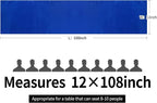15-Pack Satin Table Runner Royal Blue 12 x 108 inches Long, Table Runners - Image 7