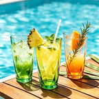 20oz Plastic Reusable Drinking Glasses 6PCS, Vibrant Tumblers - Image 7