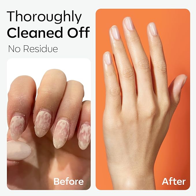 Modelones Acetone Nail Polish Remover, Professional Gel Polish Remover, Nail Glue Remover Natural Formula with Jojoba Oil for Nail Moisturizing & Care, Acrylic Dip Powder Remover(8 FL.Oz.), Lemon