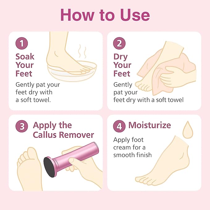 Electric Foot Callus Remover | Feet Filer Sander File Tool Grinder Heavy Duty Scrubber Shaver Buffer Smoother Drill Pedicure Dead Skin Cracked Heels Calluses 60 pcs Sandpaper Discs by VISOFO