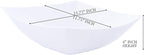 PLASTICPRO Disposable 128 ounce Square Serving Bowls, Party Snack or Salad Bowl - Image 2