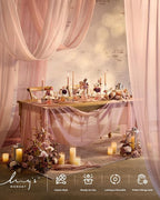 Ling's Moment 14Ft Chiffon Table Runner, Sage Purple | Sheer, Extra Long - Image 3