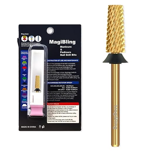 Tungsten Carbide Cross Cut Small Tapered Barrel Nail Drill Bits, Professional 3/32'' Safety Bits, Both Hands Use, Remove Gel Fast, Manicure Pedicure Cuticle Gel Polishing, Extra Coarse.