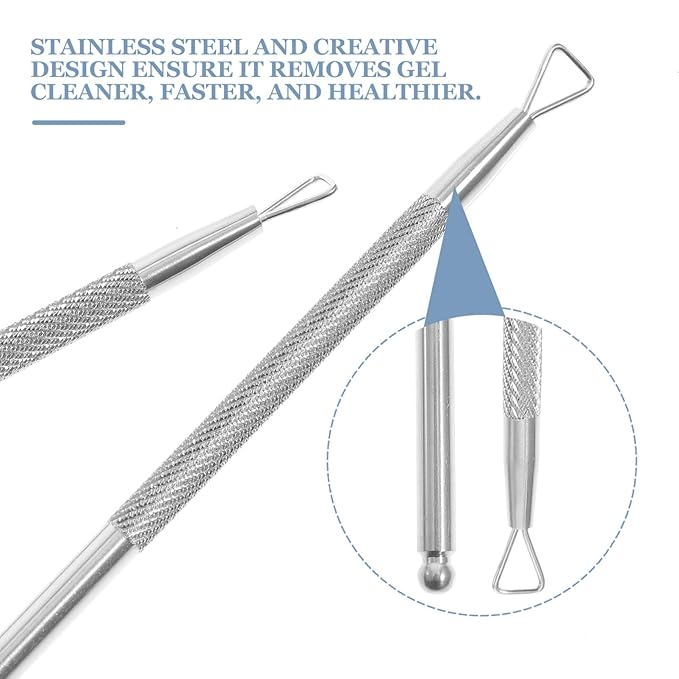 4 Pcs Cuticle Pusher Tool triangle cuticle peeler scraper nail cuticle remover cuticle cutter tool nail gel remover pusher Nail Remover Tool nail art push hands nail polish