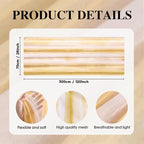 Artoid Mode Boho Yellow Stripes Spring Chiffon Table Runner 120 Inches 10FT - Image 6