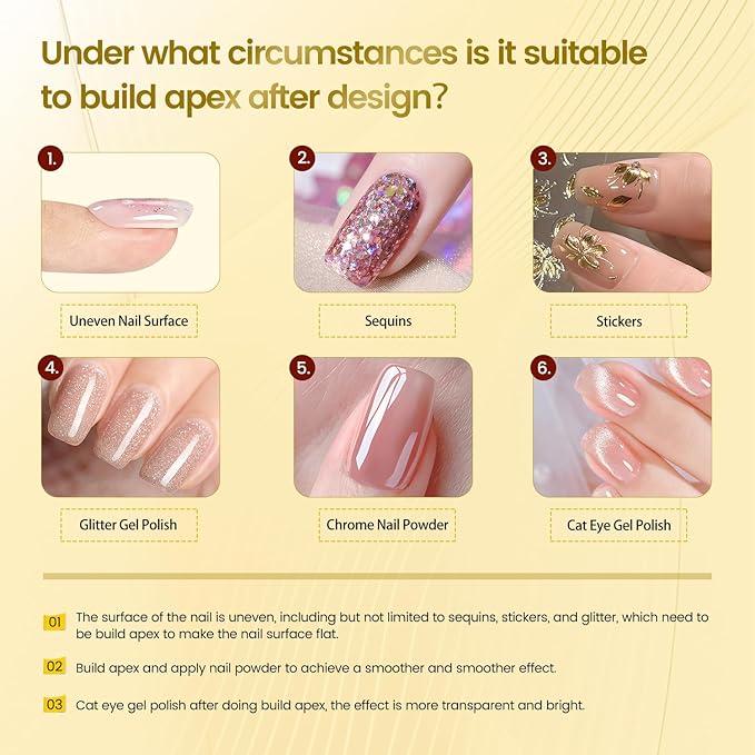 JODSONE Crystal Builder Top Coat Gel – 16.5ml No Wipe Clear Top Coat for Gel Nail Polish, Ultra Transparent for Glossy Finish or Overlay Structure, U V/LED Curing Needed