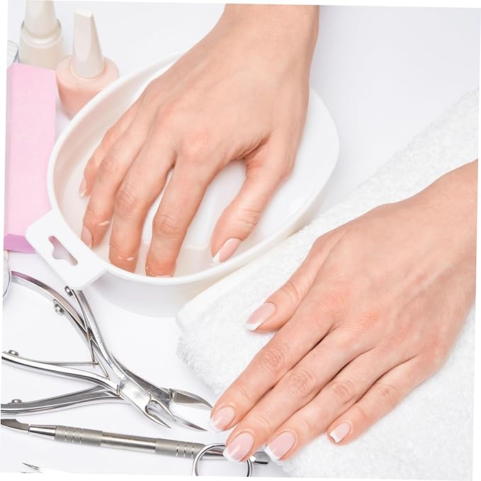 1pc Single-layer Nail Soaking Bowl for Manicure Care Nail Removal Bowl Suitable for Home and Salon Rectangular Design for Soaking Fingers and Softening Cuticles