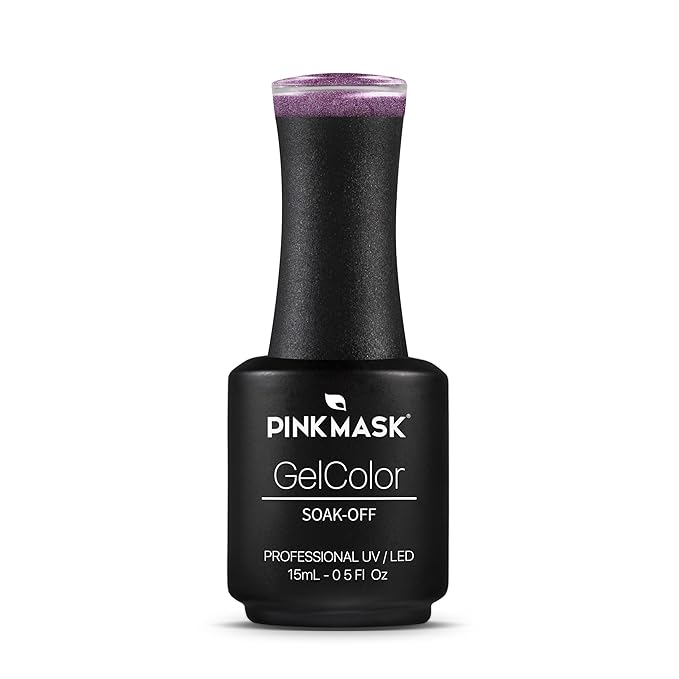PINK MASK Gel Color Nail Polish Jupiter - Col. Planetary Brilliance 15ml / o.5 oz - UV/LED Gel Polish, Non Wipe, Long Lasting, Soak Off Formula