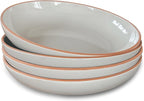 Mora Ceramic Large Pasta Bowls 30oz, etc Plate/Wide Bowl by MORA