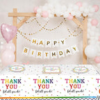 41Pcs We Appreciate You Decorations Rainbow Color Thank You Themed Tableware - Image 7
