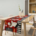 Chef Table Runner, Farmhouse Decor Burlap Table Runners - Image 2