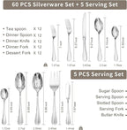 65 Piece Silverware Set for 12 - Image 3
