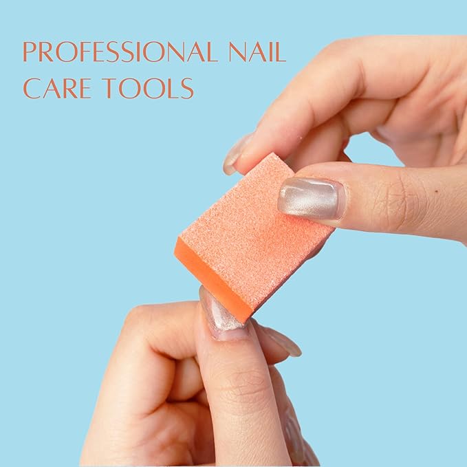 RED Nail Design Disposable Mini Nail Buffers - 1500 PCS, 80/100 Grit Single-Use Buffing Blocks for Natural & Acrylic Nails - Compact Nail Buffer Blocks for Manicure & Pedicure - for Home & Salon