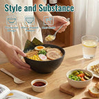 Ramen Bowls Sets of 8, Unbreakable & Thick Wheat Straw Bowls 40 OZ, - Image 6