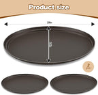 FillTouch 2 Pcs Restaurant Serving Trays PP Plastic Non Slip Rubber Lined Large - Image 6