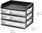 IRIS USA 3-Drawer Medium Desktop Organizer - Image 3