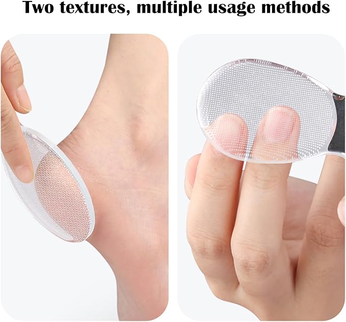 Nano Foot File, Foot Scrubber Callus Remover, Foot Care Pedicure Tool, Foot File with Nano-Level Grinding Points, Portable Foot Scrubber for Dead Skin Removal, Cracking, Wet and Dry Feet