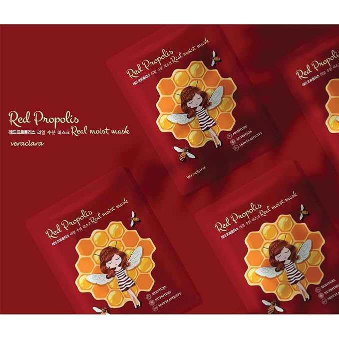 Veraclara] Facial Mask Sheet | Korean Skincare | Lighten, Moisturize, Firming Skin | Diminish Dark Spot & Circles (16REALCOMBO)