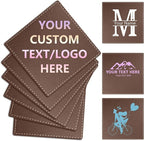 Custom Personalized Leather Coasters by Vebermo