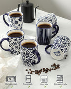 HASENSE Coffee Mugs Set of 6, 16OZ Ceramic Coffee Mugs - Image 3