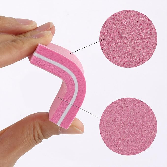 Nail Files and Buffers Set- 32Pcs Manicure Tools Emery Board for Nails, 100/180 Grit, Multiple Sides