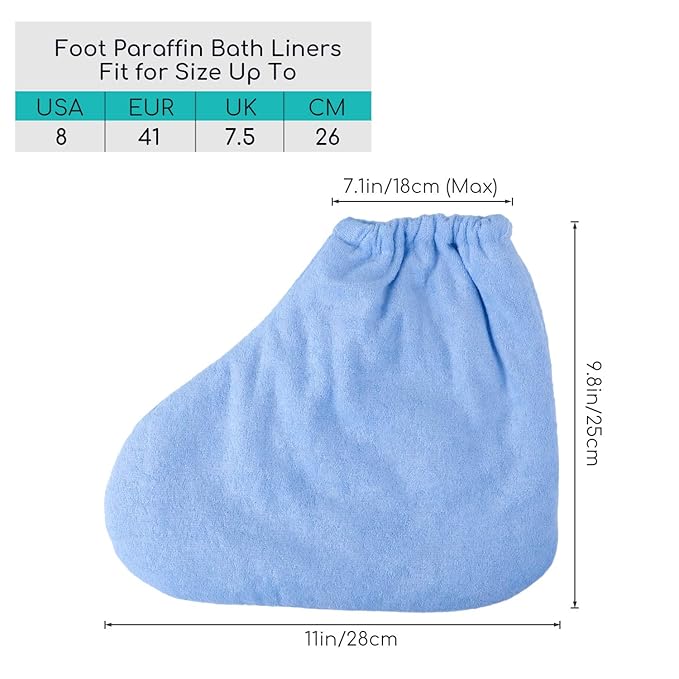Paraffin Wax Bath Booties, Segbeauty Paraffin Heated Foot SPA Liners, Paraffin Wax Refill Feet Cover Bags for Hot Wax thera-py Paraffin Thermal treat-ment SPA Wax Warmer Paraffin Wax Machine