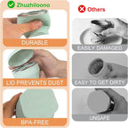 Collapsible Travel Cup with Lid - 6oz Mini Silicone Folding Cup with Stainless - Image 4