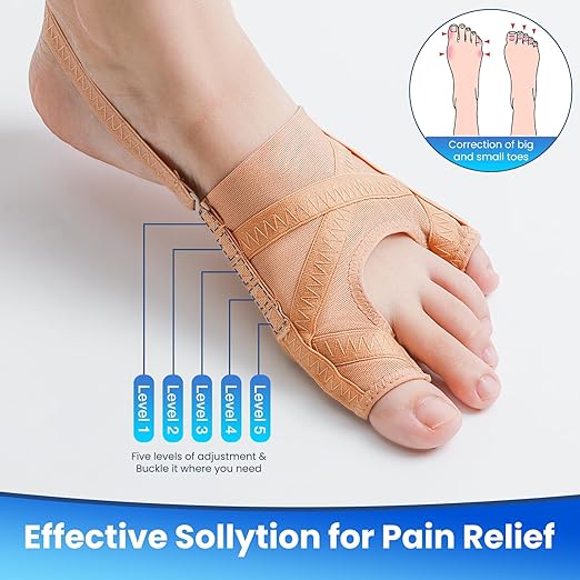 Bunion Corrector for Women and Men,Union Relief Protector Guards for the Thumb and Little Toe,Toe Corrector for Left and Right Foots, 1 Pair (XL)