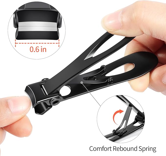 Nail Clippers for Men Toenail Clippers and Fingernail Clipper Toe Nail Clippers for Women Nail Clipper with Long Handle Wide Jaw