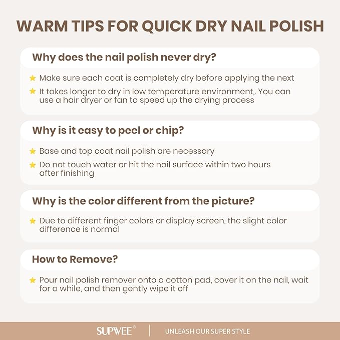 Pearl Nail Polish Quick Dry, Air Dry Fast Shimmer Mermaid Champagne Nail Lacquer DIY Manicure for Women Girls