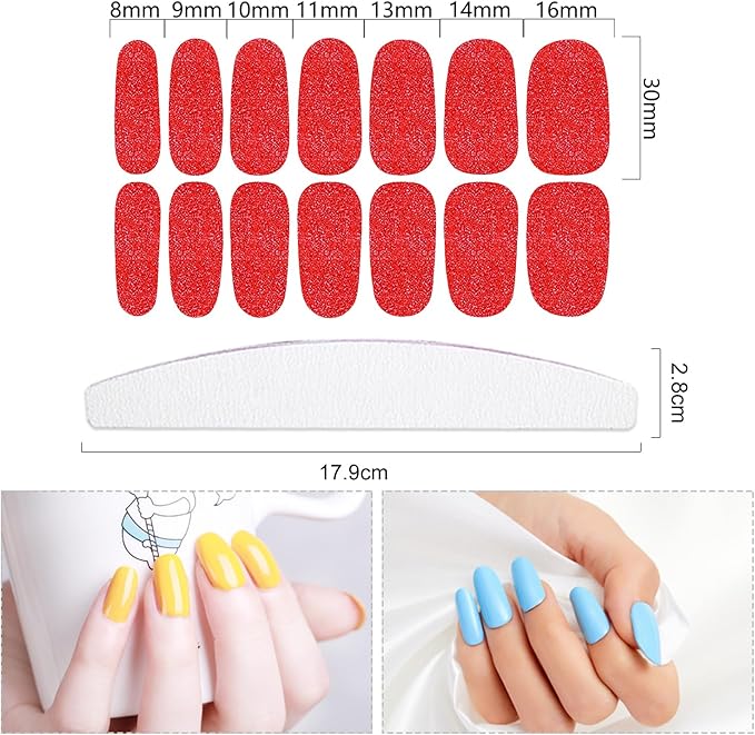 20 Sheets 280 Pieces Bright Color Solid Nail Polish Strips for Women Girls Nail Art DIY Nail Stickers Full Nail Wraps Stick On Nails Polish Stickers Set for Nails Designs