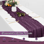 16 Pack Dark Purple Cheesecloth Table Runners 20x120 Inch Gauze Table Runner - Image 6