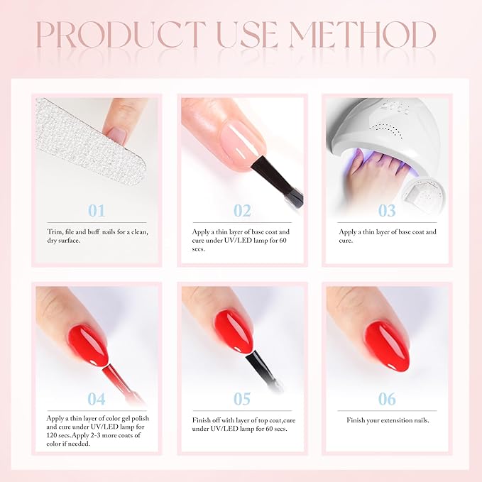 Double Rhythm Gel Polish 15ML Jelly Sheer Pastel Light Milky Color Pearl White Bottle 1 PC 0.5 OZ Full Size Nail Art Salon at Home (Milky Pink-D1116)