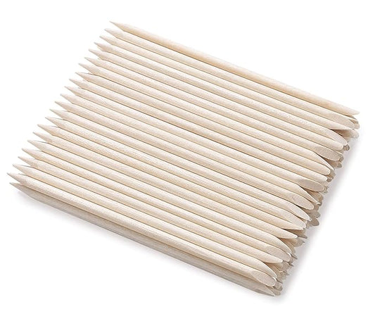 400Pcs Orange Wood Sticks for Nails, HOOMBOOM Double Sided Cuticle Pusher Remover Nail Art Manicure Pedicure Tool