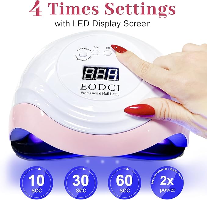 168W UV LED Nail Lamp, UV Light for Nails Dryer for Gel Nail Polish Curing Lamp, Auto Sensor, Professional Nail Light,Compatible with All Gel Types