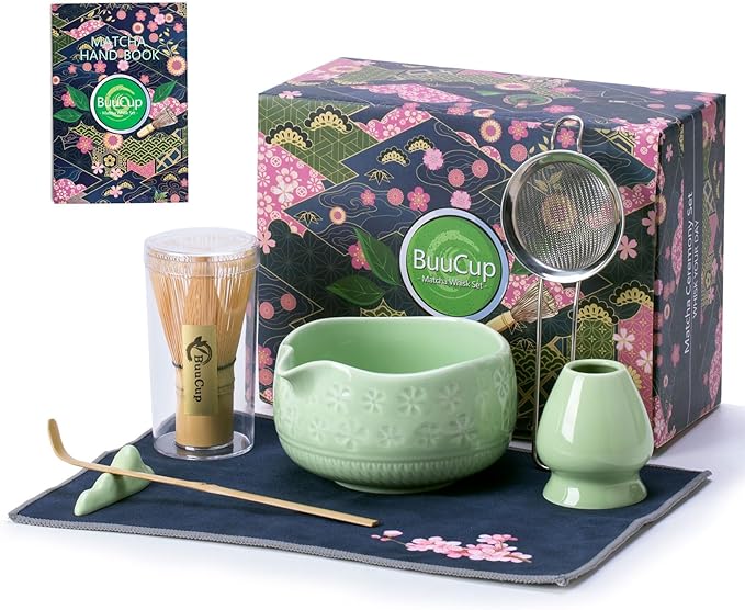 Buucup Matcha Whisk Set, Ceramic Matcha Kit by Buucup