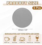 uxcell 5Pcs PU Leather Coasters - Image 2