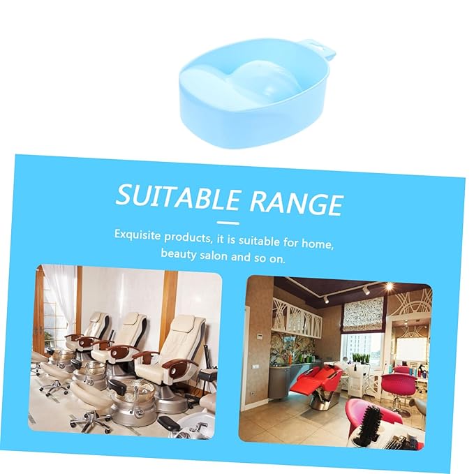 2pcs Nail Art Soak Bowls Manicure Tools for Nail Soaking and Polishing and Dead Skin Treatment