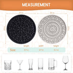 8 Pcs Boho Coasters for Drinks, Silicone Coasters - Image 3