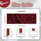 6 Pack Burgundy Cheesecloth Table Runner 35 x 120 Inch | Boho Gauze Cheese - Image 2